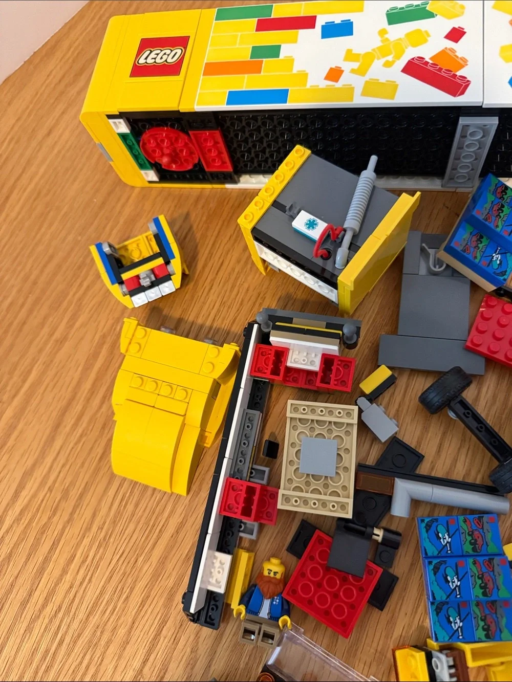 Lego City Yellow Delivery Truck Pieces